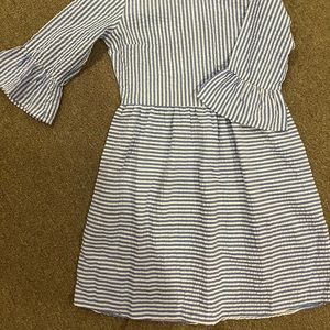 Blue & White Dress